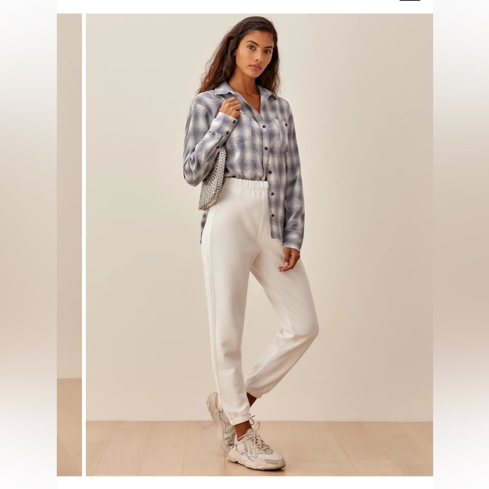 Reformation Classic Sweatpants, Ivory